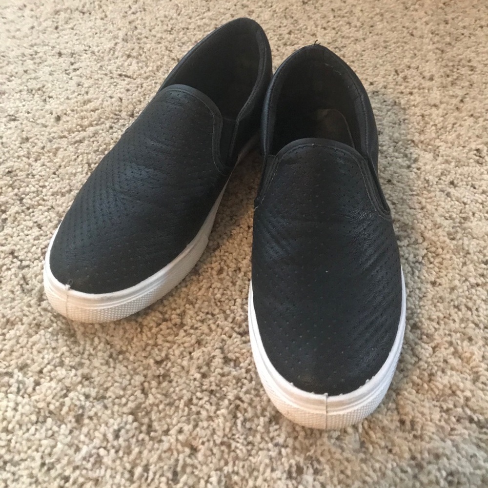 Slip on faux leather